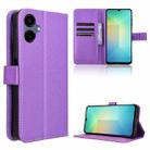 For Samsung Galaxy A06 Diamond Texture Leather Phone Case(Purple) - 1