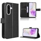 For Samsung Galaxy A36 5G Diamond Texture Leather Phone Case(Black) - 1