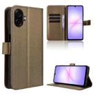 For Samsung Galaxy A07 4G Diamond Texture Leather Phone Case(Brown) - 1
