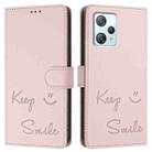 For Blackview A53 Smile Embossing RFID Leather Phone Case(Pink) - 3