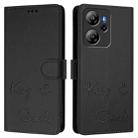 For Blackview Oscal Tiger 13 Smile Embossing RFID Leather Phone Case(Black) - 2