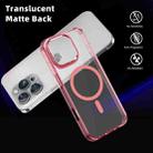 For iPhone 16 Pro Max Ice Color Magnetic Series Magsafe Magnetic PC Hybrid TPU Phone Case(Pink) - 3