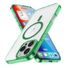 For iPhone 16 Pro Max Ice Color Magnetic Series Magsafe Magnetic PC Hybrid TPU Phone Case(Green) - 1