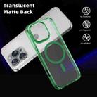 For iPhone 16 Pro Max Ice Color Magnetic Series Magsafe Magnetic PC Hybrid TPU Phone Case(Green) - 3