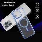 For iPhone 16 Pro Max Ice Color Magnetic Series Magsafe Magnetic PC Hybrid TPU Phone Case(Far Peak Blue) - 3