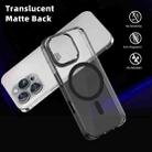 For iPhone 16 Pro Ice Color Magnetic Series Magsafe Magnetic PC Hybrid TPU Phone Case(Black) - 3