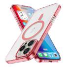 For iPhone 16 Pro Ice Color Magnetic Series Magsafe Magnetic PC Hybrid TPU Phone Case(Pink) - 1