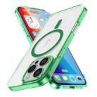 For iPhone 16 Pro Ice Color Magnetic Series Magsafe Magnetic PC Hybrid TPU Phone Case(Green) - 1