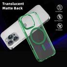 For iPhone 16 Pro Ice Color Magnetic Series Magsafe Magnetic PC Hybrid TPU Phone Case(Green) - 3