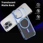 For iPhone 16 Pro Ice Color Magnetic Series Magsafe Magnetic PC Hybrid TPU Phone Case(Far Peak Blue) - 3