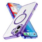 For iPhone 16 Plus Ice Color Magnetic Series Magsafe Magnetic PC Hybrid TPU Phone Case(Purple) - 1