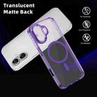 For iPhone 16 Plus Ice Color Magnetic Series Magsafe Magnetic PC Hybrid TPU Phone Case(Purple) - 3