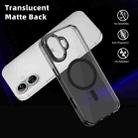 For iPhone 16 Plus Ice Color Magnetic Series Magsafe Magnetic PC Hybrid TPU Phone Case(Black) - 3