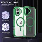 For iPhone 16 Plus Ice Color Magnetic Series Magsafe Magnetic PC Hybrid TPU Phone Case(Green) - 2