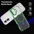 For iPhone 16 Plus Ice Color Magnetic Series Magsafe Magnetic PC Hybrid TPU Phone Case(Green) - 3