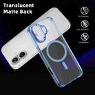 For iPhone 16 Plus Ice Color Magnetic Series Magsafe Magnetic PC Hybrid TPU Phone Case(Far Peak Blue) - 3