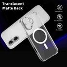 For iPhone 16 Ice Color Magnetic Series Magsafe Magnetic PC Hybrid TPU Phone Case(Transparent) - 3