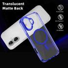 For iPhone 16 Ice Color Magnetic Series Magsafe Magnetic PC Hybrid TPU Phone Case(Blue) - 3