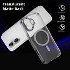 For iPhone 16 Ice Color Magnetic Series Magsafe Magnetic PC Hybrid TPU Phone Case(Grey) - 3