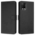 For BLU View 5 Pro Smile Embossing RFID Leather Phone Case(Black) - 3