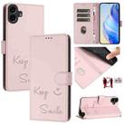 For Nothing CMF Phone 1 Smile Embossing RFID Leather Phone Case(Pink) - 1