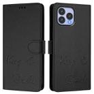 For Wiko T60 / Cubot P80 Smile Embossing RFID Leather Phone Case(Black) - 3