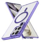 For Samsung Galaxy S24 Ultra 5G Ice Color Magnetic Series Magsafe Magnetic PC Hybrid TPU Phone Case(Purple) - 1