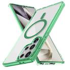 For Samsung Galaxy S24 Ultra 5G Ice Color Magnetic Series Magsafe Magnetic PC Hybrid TPU Phone Case(Green) - 1