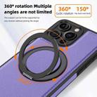 For iPhone 16 Pro Max Yashi 360 Degree Rotating MagSafe Holder Phone Case(Purple) - 2