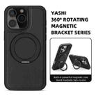 For iPhone 16 Pro Max Yashi 360 Degree Rotating MagSafe Holder Phone Case(Black) - 3