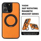 For iPhone 16 Pro Max Yashi 360 Degree Rotating MagSafe Holder Phone Case(Orange) - 3