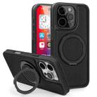 For iPhone 16 Pro Yashi 360 Degree Rotating MagSafe Holder Phone Case(Black) - 1