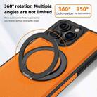 For iPhone 16 Pro Yashi 360 Degree Rotating MagSafe Holder Phone Case(Orange) - 2