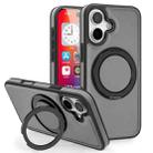 For iPhone 16 Yashi 360 Degree Rotating MagSafe Holder Phone Case(Grey) - 1