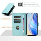 For ZTE nubia Z60 Ultra Smile Embossing RFID Leather Phone Case(Mint Green) - 3
