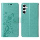 For Samsung Galaxy A05s Embossed Butterfly Flowers Leather Phone Case(Green) - 3