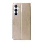 For Samsung Galaxy A36 5G / A56 5G Embossed Butterfly Flowers Leather Phone Case(Gold) - 3
