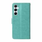 For Samsung Galaxy A36 5G / A56 5G Embossed Butterfly Flowers Leather Phone Case(Green) - 3
