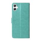 For Samsung Galaxy A06 4G / 5G Embossed Butterfly Flowers Leather Phone Case(Green) - 3
