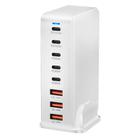 440W GaN USB Power Adapter Travel Charger with 3 x USB, 5 x PD Port, Plug:UK Plug(White) - 2