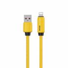 WK WDC-27i Elastic Genuine Silicone 1m 12W USB to 8 Pin Fast Charging Data Cable(Yellow) - 1