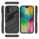 For iPhone 16 Punk Armor 2 in 1 PC + TPU Phone Case with Holder(Black) - 3