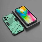 For iPhone 16 Punk Armor 2 in 1 PC + TPU Phone Case with Holder(Green) - 2