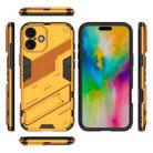 For iPhone 16 Punk Armor 2 in 1 PC + TPU Phone Case with Holder(Orange) - 3