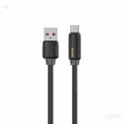 WK WDC-27a Elastic Genuine Silicone 1m 66W USB to Type-C Fast Charging Data Cable(Black) - 1