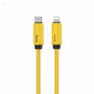 WK WDC-29 Elastic Genuine Silicone 1m PD30W Type-C to 8 Pin Fast Charging Data Cable(Yellow) - 1