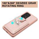 For Samsung Galaxy A53 5G Litchi Texture Drawing Card Bag Ring Holder Phone Case(Purple) - 3
