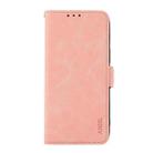 For Redmi 14C 4G ABEEL Frosted Magnetic RFID Leather Phone Case(Pink) - 2