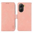 For Redmi Turbo 4 ABEEL Frosted Magnetic RFID Leather Phone Case(Pink) - 1