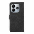 For Redmi Note 14 4G 164.84mm ABEEL Frosted Magnetic RFID Leather Phone Case(Black) - 3
